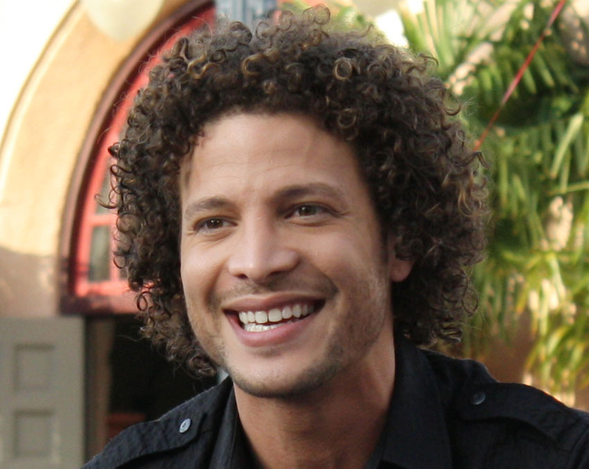 Man with curly hair.