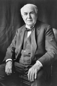 Rostro de Thomas Alva Edison