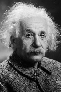 Rostro de Albert Einstein
