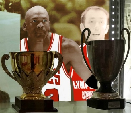 Jordan and his trophies