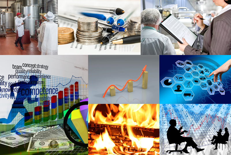 collage sobre elementos que forman parte de los gastos indirectos dentro de una empresa.
