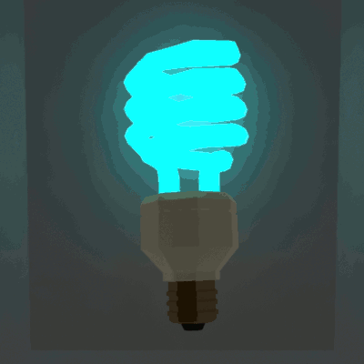 Light bulb compact fluorescent