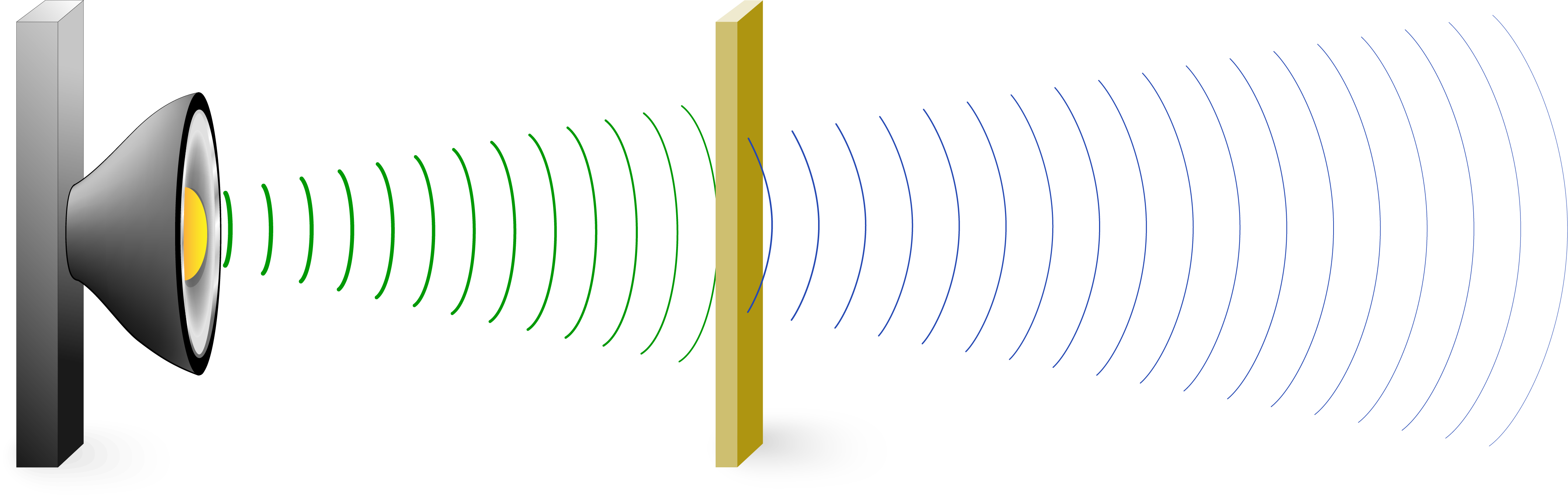 Ondas sonoras conducidas a través de una superficie que es buen conductor del sonido