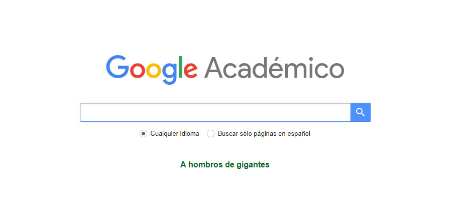 Buscador de Google Académico.